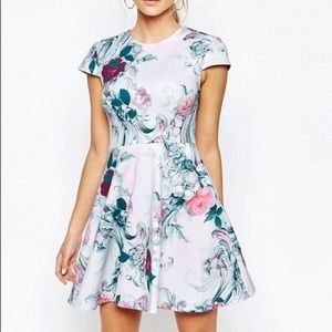 Ted Baker Kieley Skater Dress in Floral Print